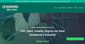 Site Desentupidora Moderna