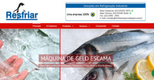 Site Resfriar Máquina de Gelo
